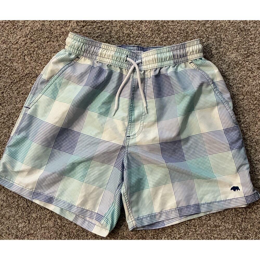 Onward Reserve Atlantic Swim Shorts Trunks Mens Size Small Blue White - Lined